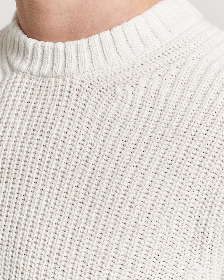 Herren | Pullover | Samsøe Samsøe | Samarius Cotton/Linen Knitted Sweater Clear Cream