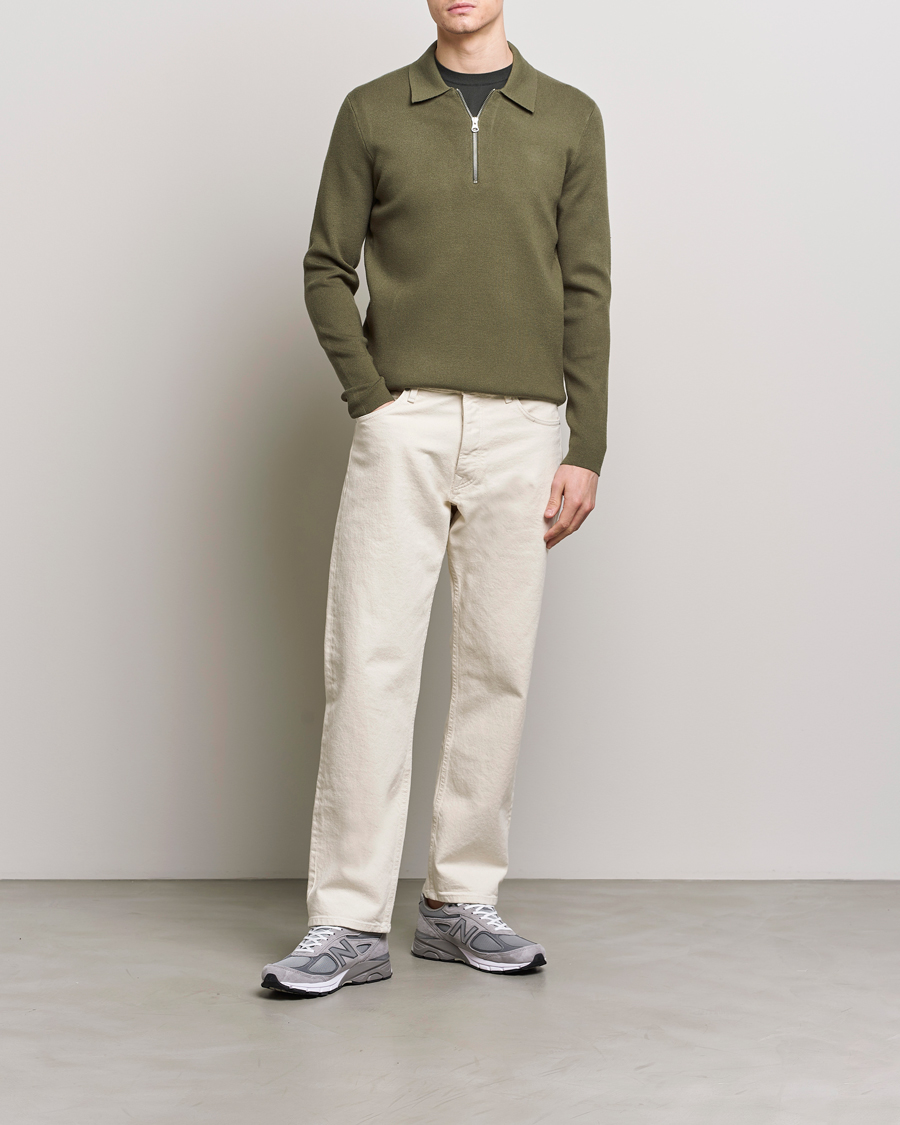 Herren | Pullover | Samsøe Samsøe | Guna Half Zip Dusty Olive