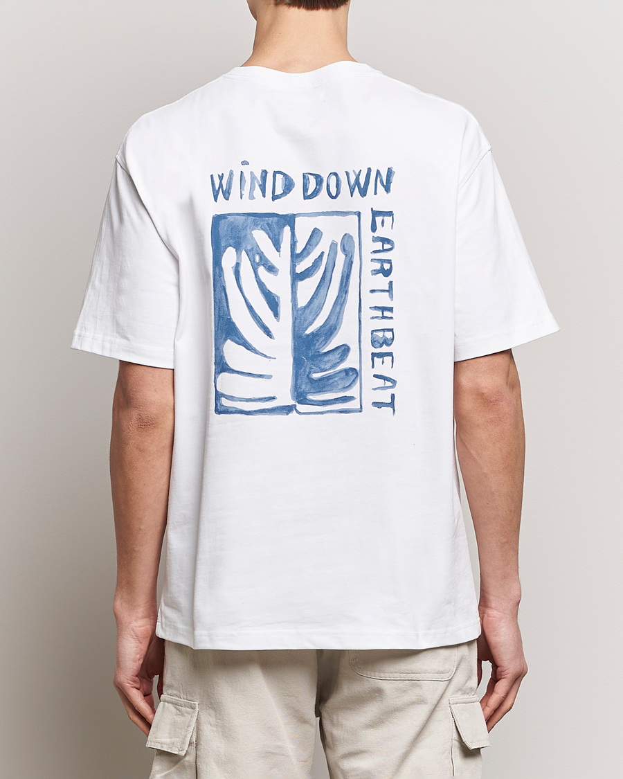 Herren | T-Shirts | Samsøe Samsøe | Sawind Printed Crew Neck T-Shirt White