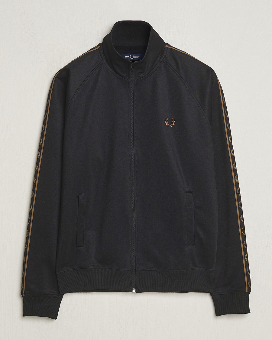 Herren | Pullover | Fred Perry | Taped Track Jacket Black