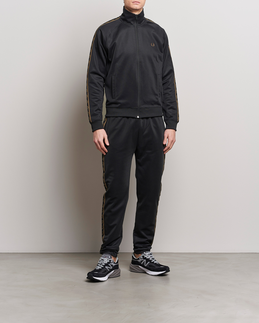 Herren | Pullover | Fred Perry | Taped Track Jacket Black