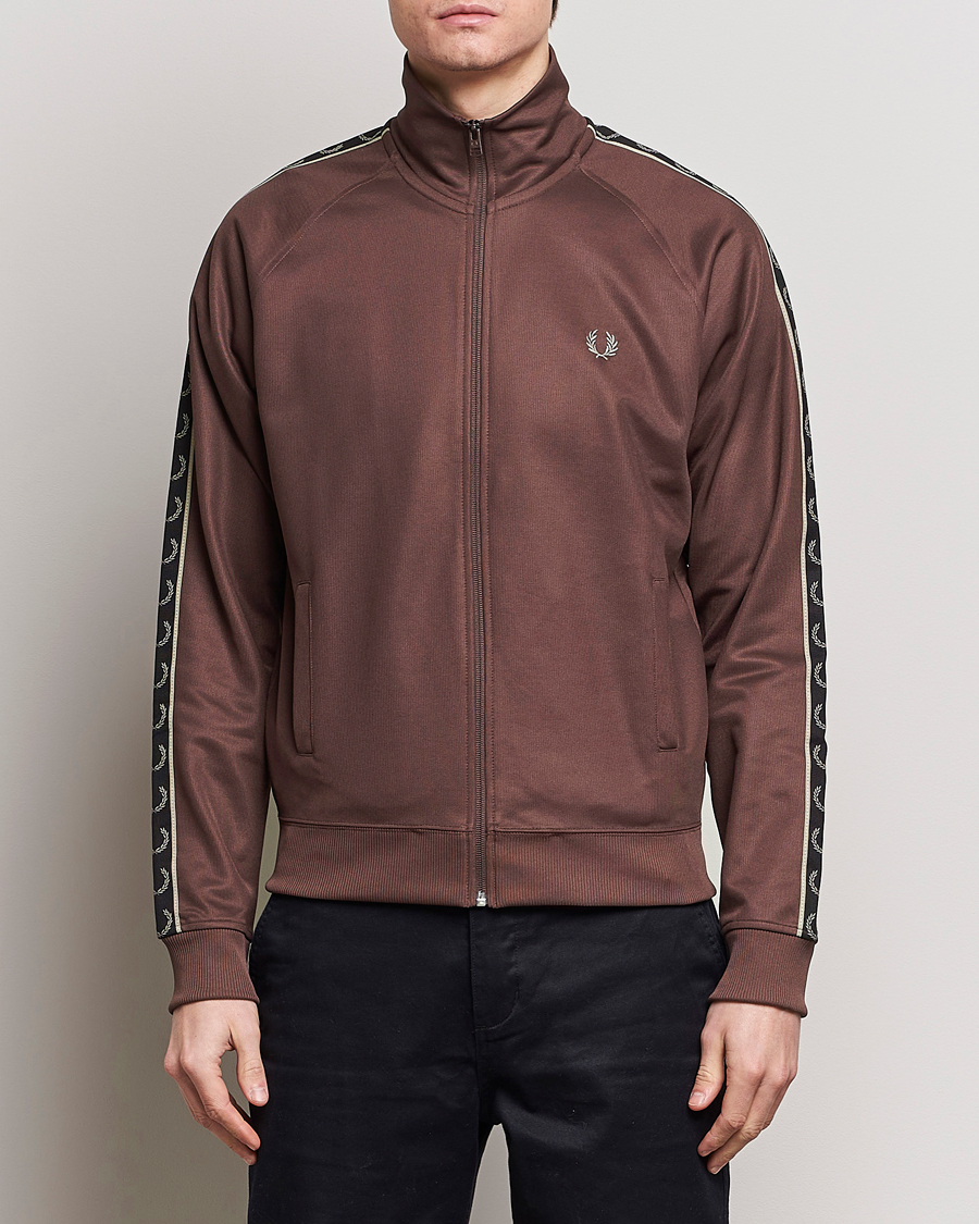 Herren |  | Fred Perry | Taped Track Jacket Brick Red