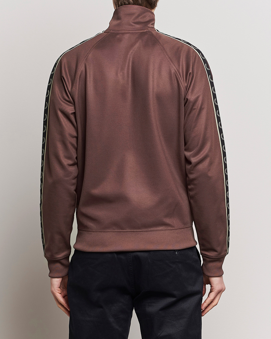 Herren | Pullover | Fred Perry | Taped Track Jacket Brick Red