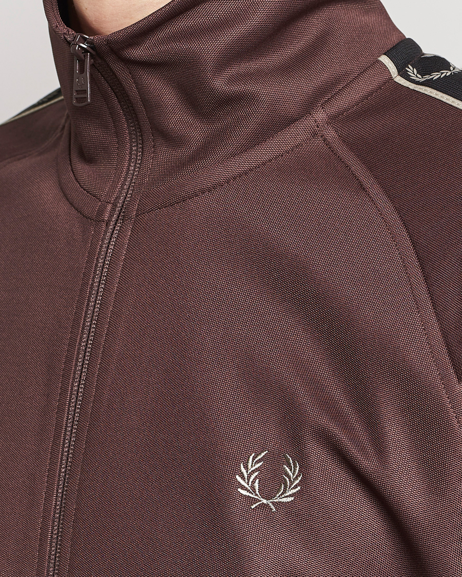 Herren | Pullover | Fred Perry | Taped Track Jacket Brick Red