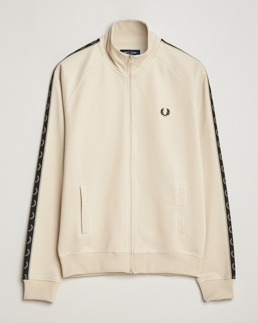 Herren | Pullover | Fred Perry | Taped Track Jacket Oatmeal