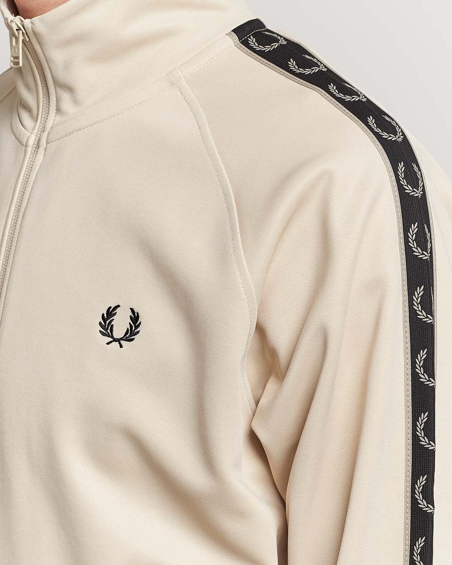 Herren | Pullover | Fred Perry | Taped Track Jacket Oatmeal