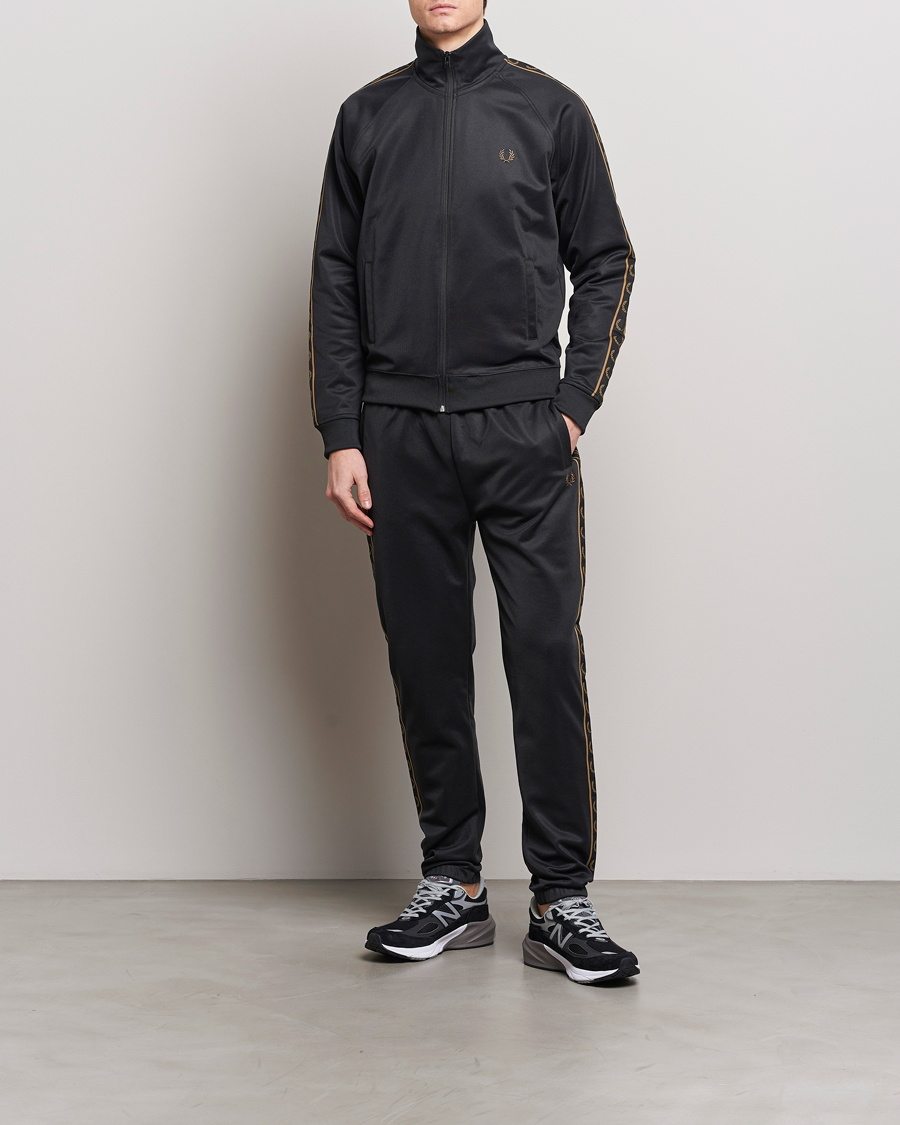Herren | Hosen | Fred Perry | Taped Track Pants Black