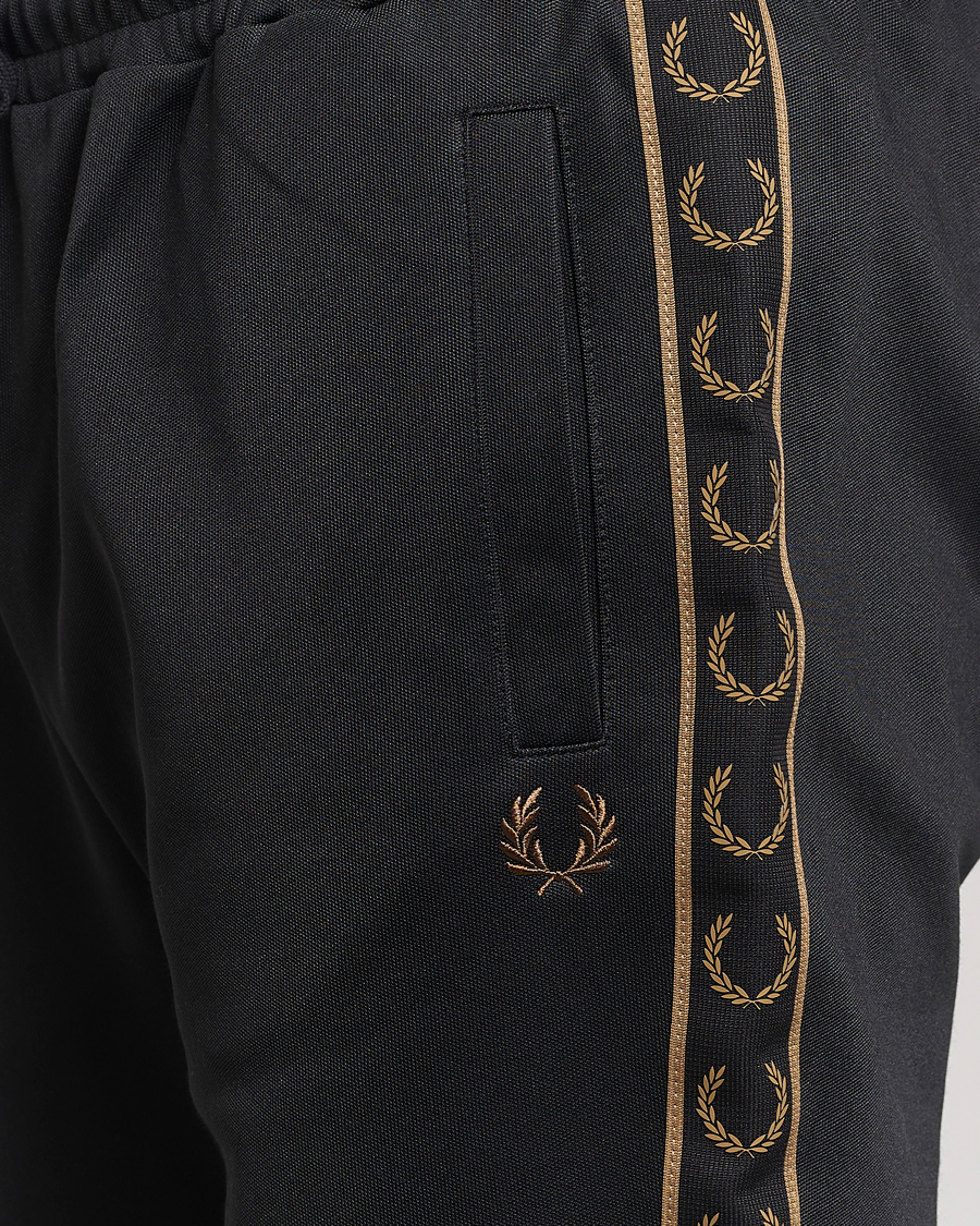 Herren | Hosen | Fred Perry | Taped Track Pants Black