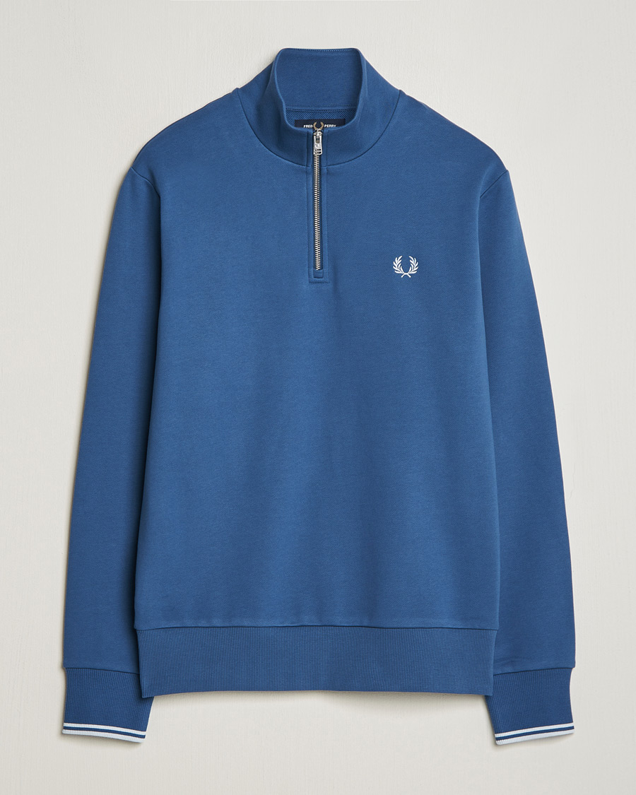 Herren | Pullover | Fred Perry | Half Zip Sweatshirt Midnight Blue