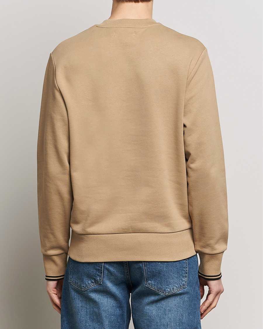 Herren | Pullover | Fred Perry | Crew Neck Sweatshirt Warm Grey