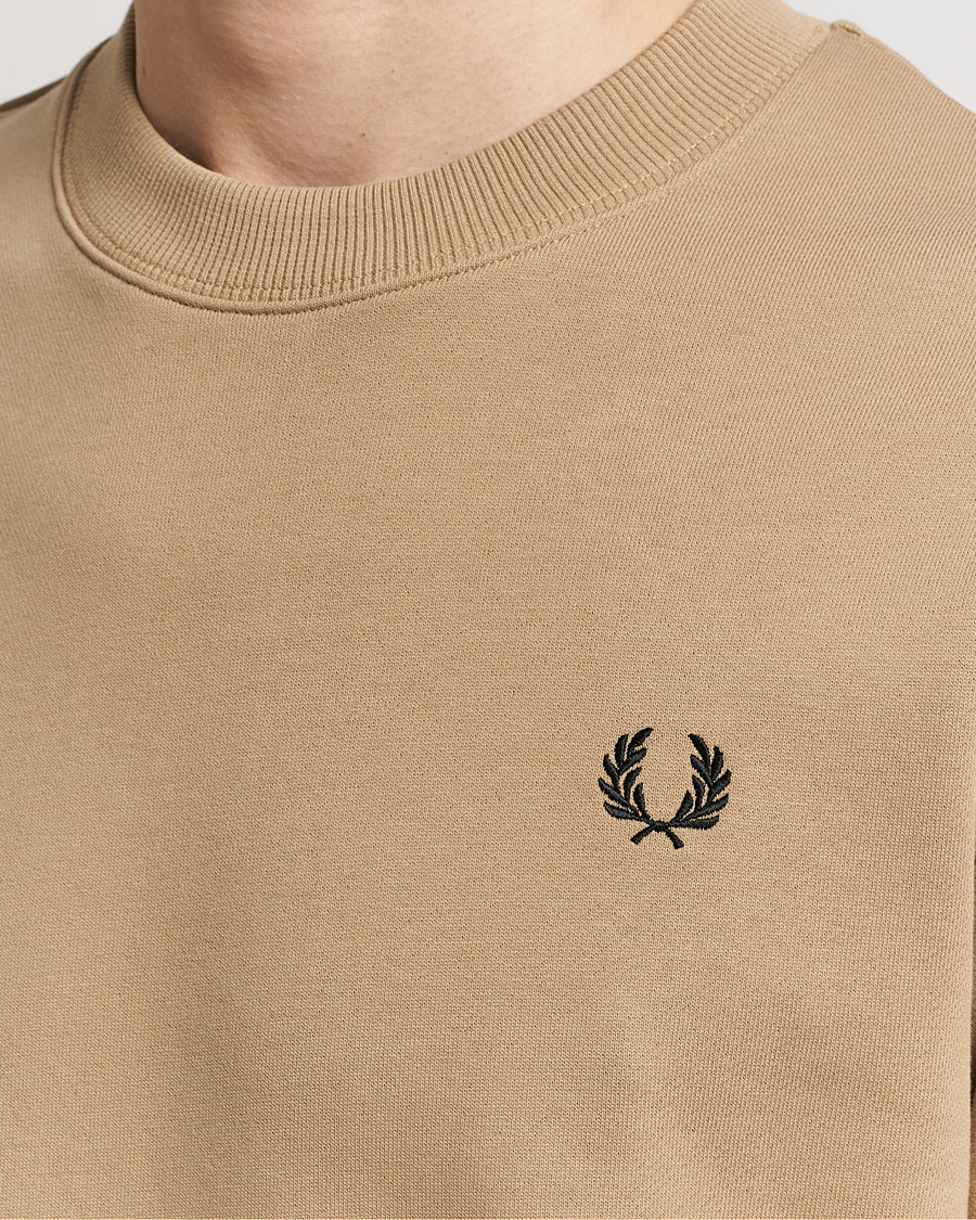 Herren | Pullover | Fred Perry | Crew Neck Sweatshirt Warm Grey