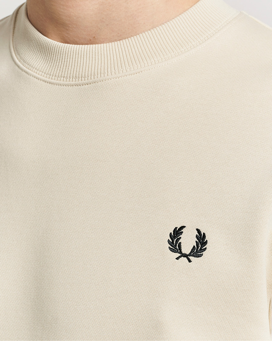 Herren | Pullover | Fred Perry | Crew Neck Sweatshirt Oatmeal