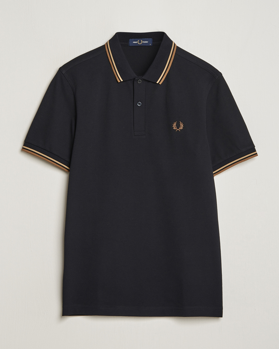 Herren | Poloshirts | Fred Perry | Twin Tipped Polo Shirt Black