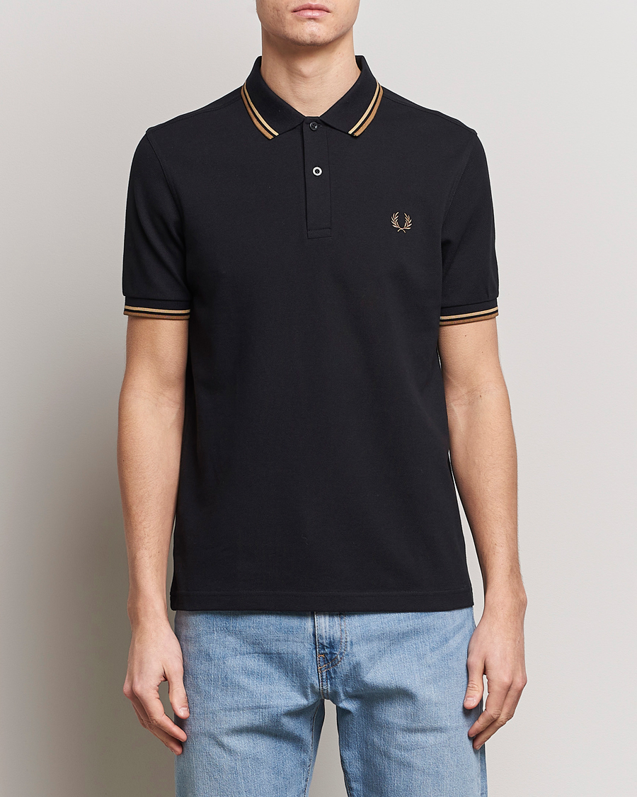 Herren | Poloshirts | Fred Perry | Twin Tipped Polo Shirt Black