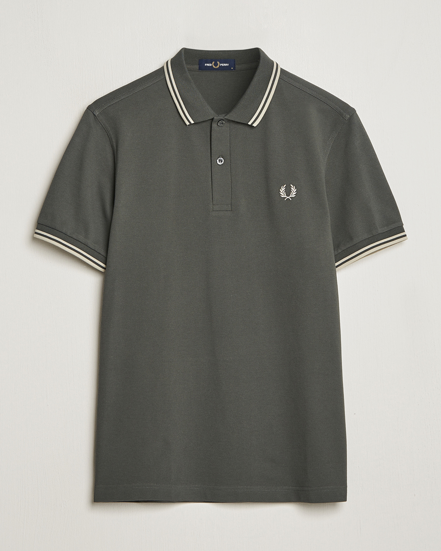 Herren | Poloshirts | Fred Perry | Twin Tipped Polo Shirt Field Green