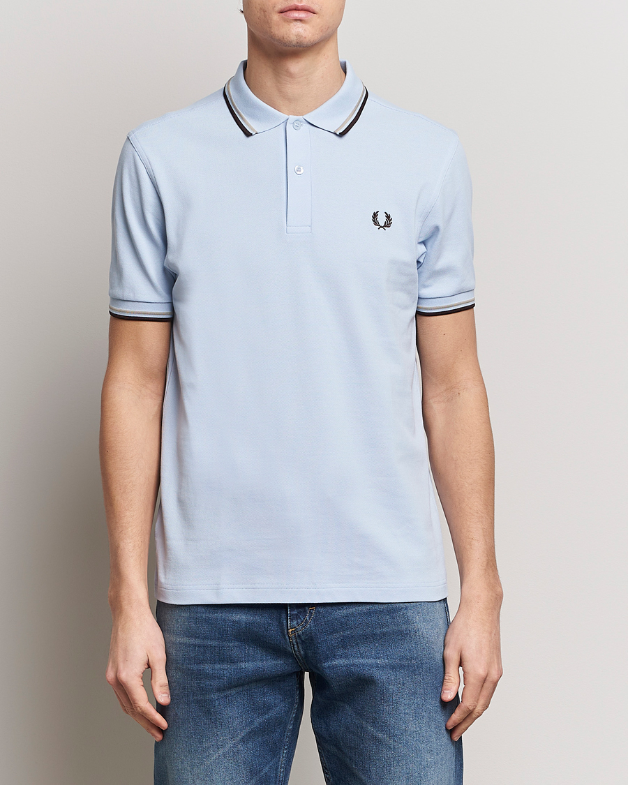 Herren | Kleidung | Fred Perry | Twin Tipped Polo Shirt Light Smoke