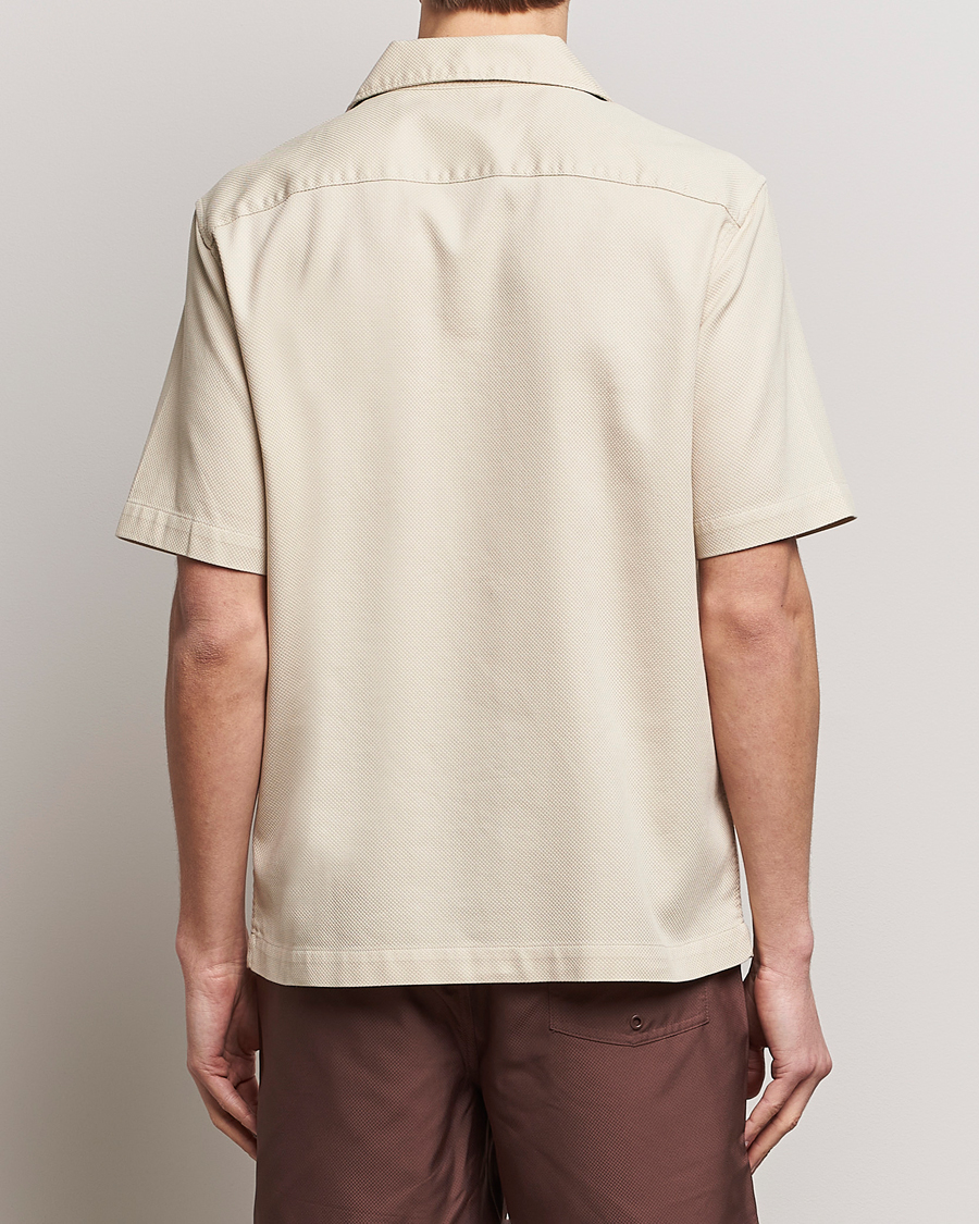 Herren | Hemden | Fred Perry | Pique Textured Short Sleeve Shirt Oatmeal