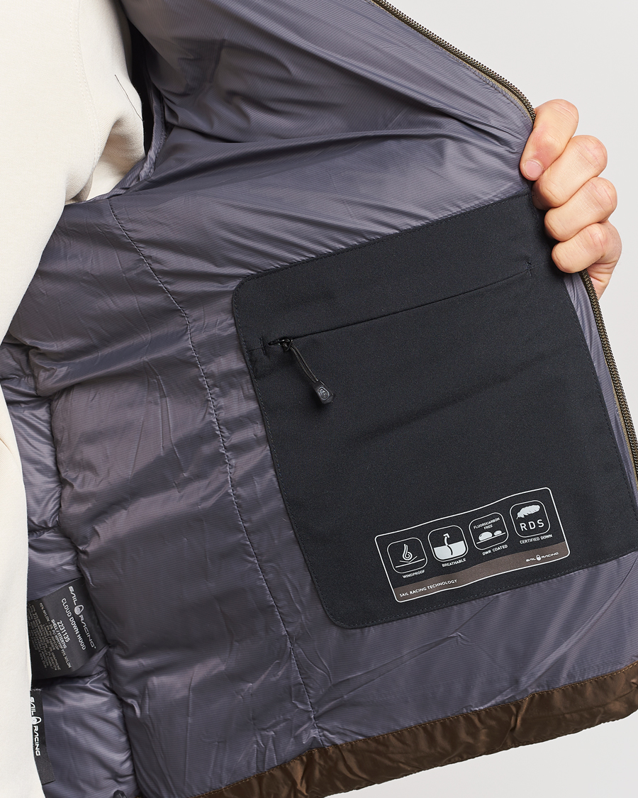 Herren | Jacken | Sail Racing | Cloud Down Hooded Jacket Dusty Green