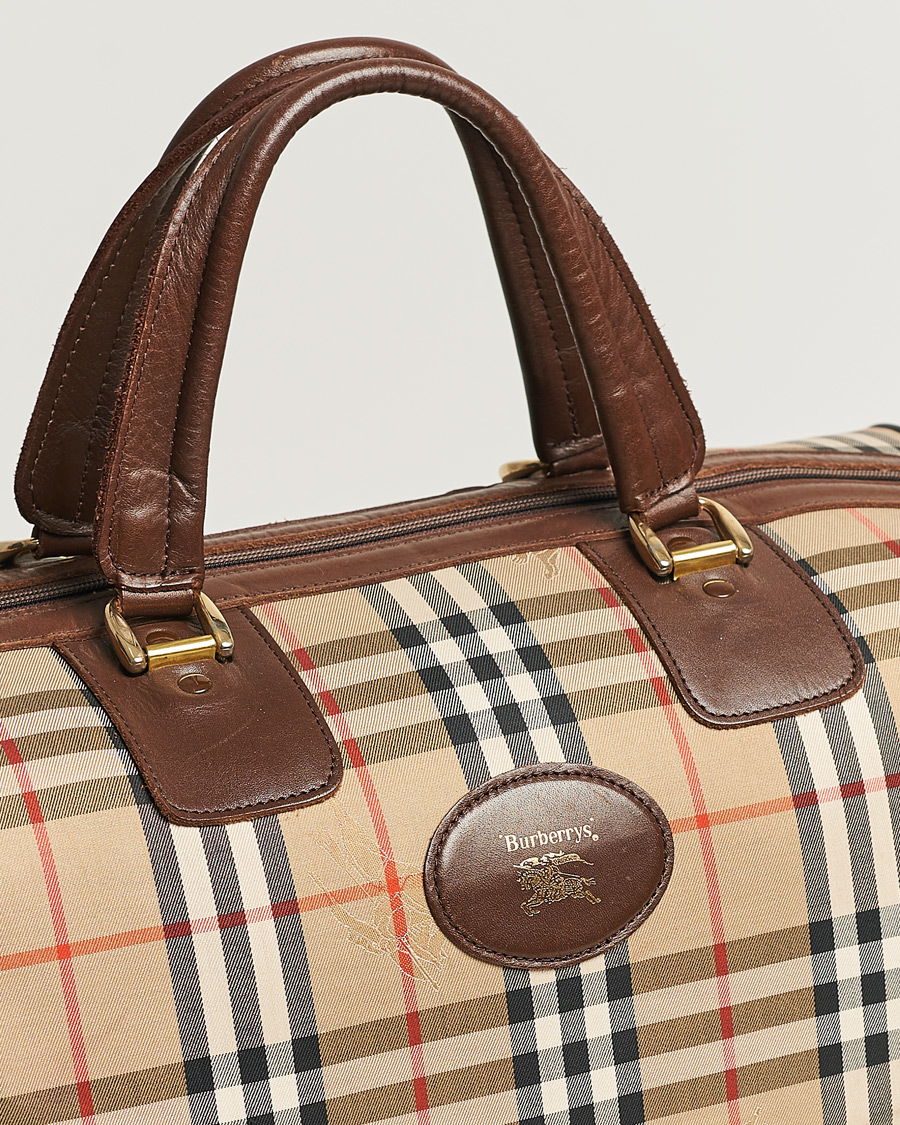 Herren | Burberry Pre-Owned Duffle Bag Haymarket Check | Burberry Pre-Owned | Duffle Bag Haymarket Check