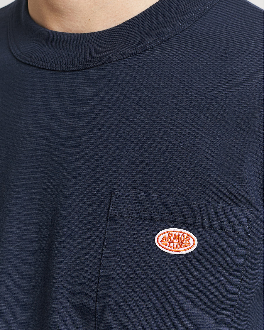 Herren | T-Shirts | Armor-lux | Callac Pocket T-Shirt Navy