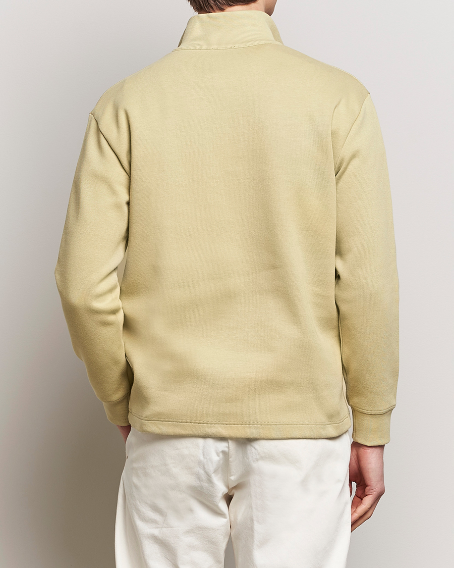 Herren | Pullover | Armor-lux | Camionneur Cotton Half Zip Sweater Pale Olive