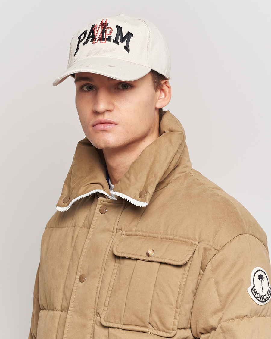 Herren | Moncler Genius Lettering Baseball Cap Off White | Moncler Genius | Lettering Baseball Cap Off White