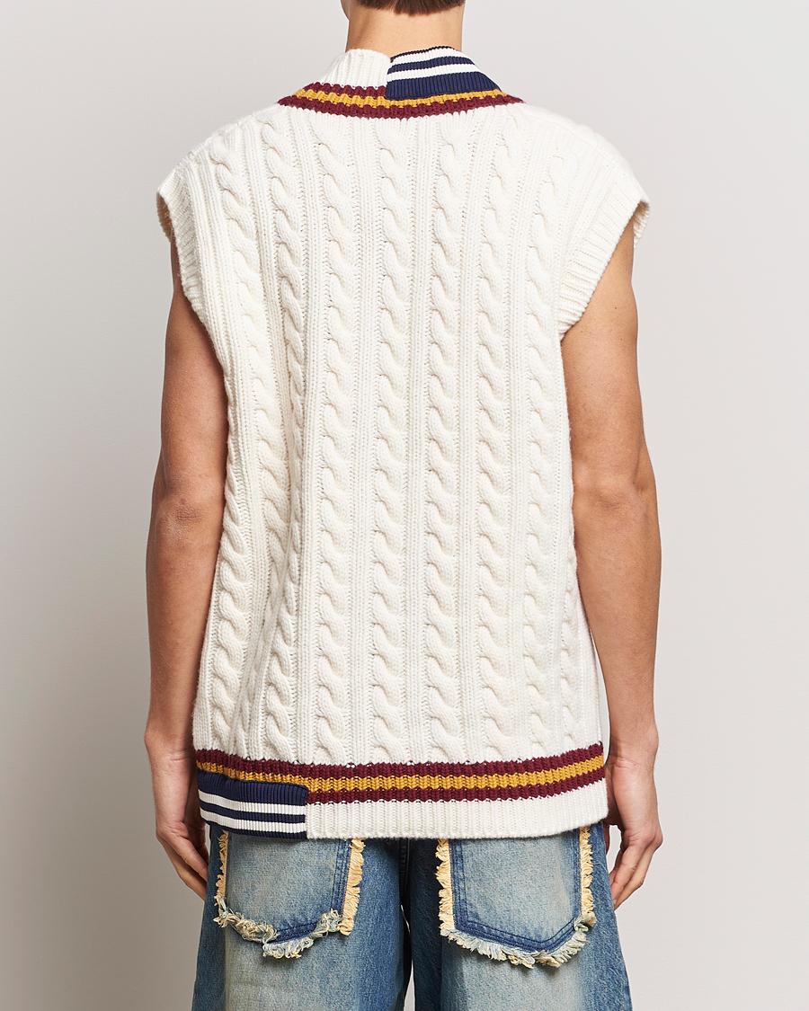 Herren | Pullover | Moncler Genius | Patchwork Crickett Vest Off White