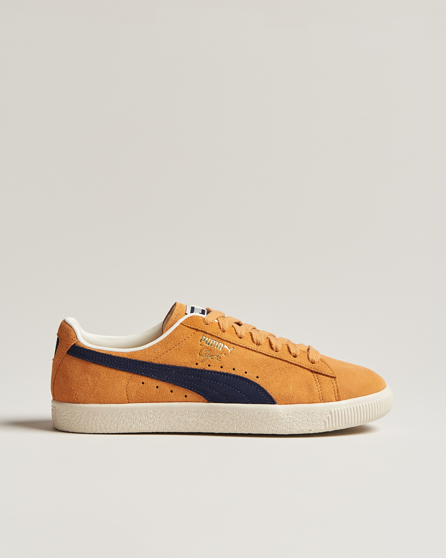 Herren | Puma Clyde OG Suede Sneaker Clementine/Navy | Puma | Clyde OG Suede Sneaker Clementine/Navy