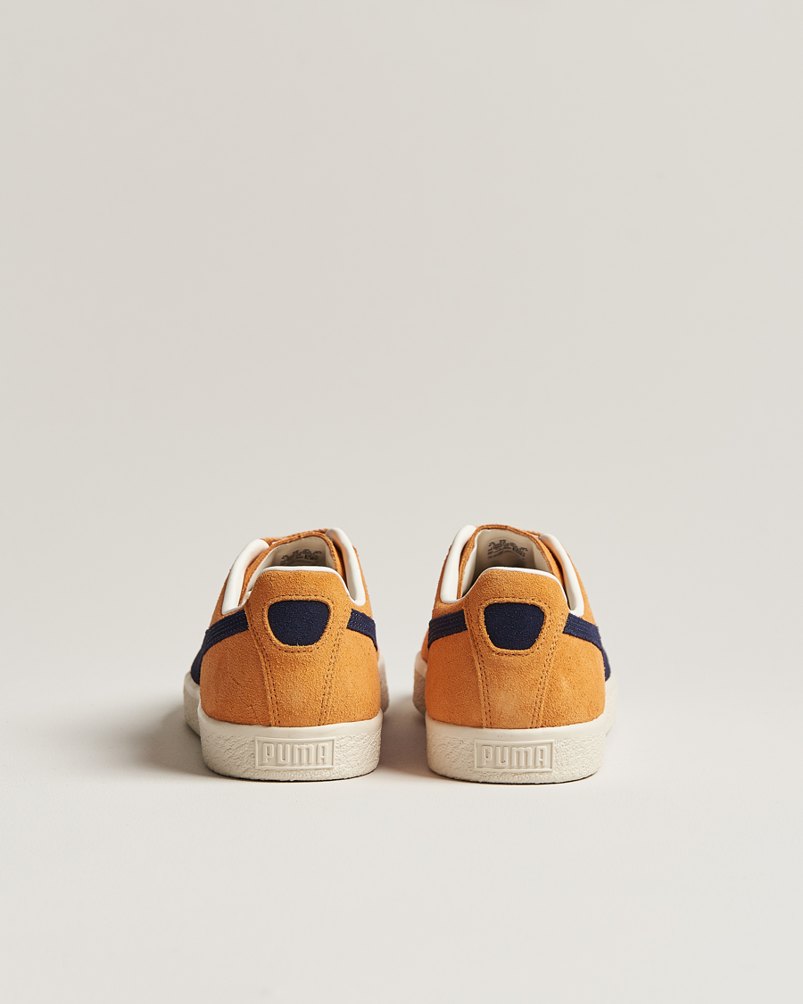 Herren | Puma Clyde OG Suede Sneaker Clementine/Navy | Puma | Clyde OG Suede Sneaker Clementine/Navy