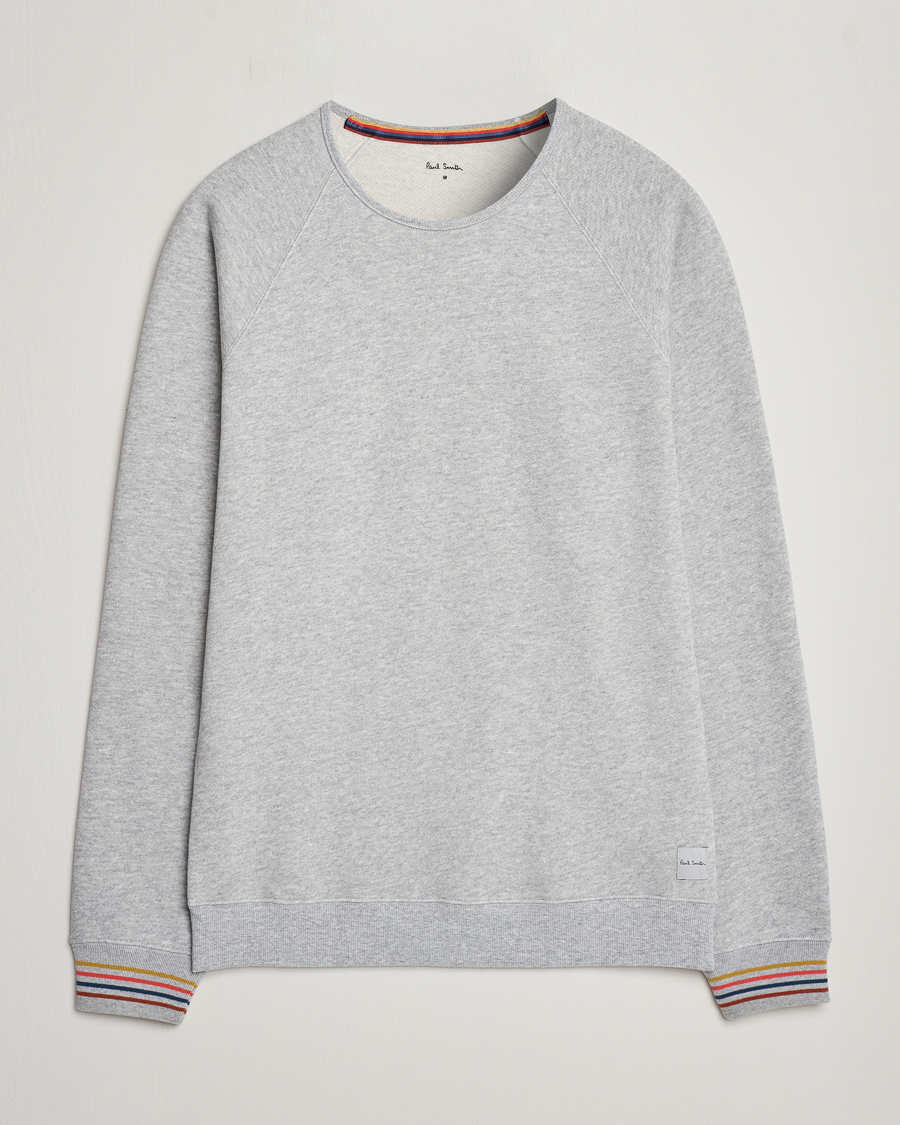 Herren | Pullover | Paul Smith | Artist Rib Crew Neck Sweatshirt Grey Melange
