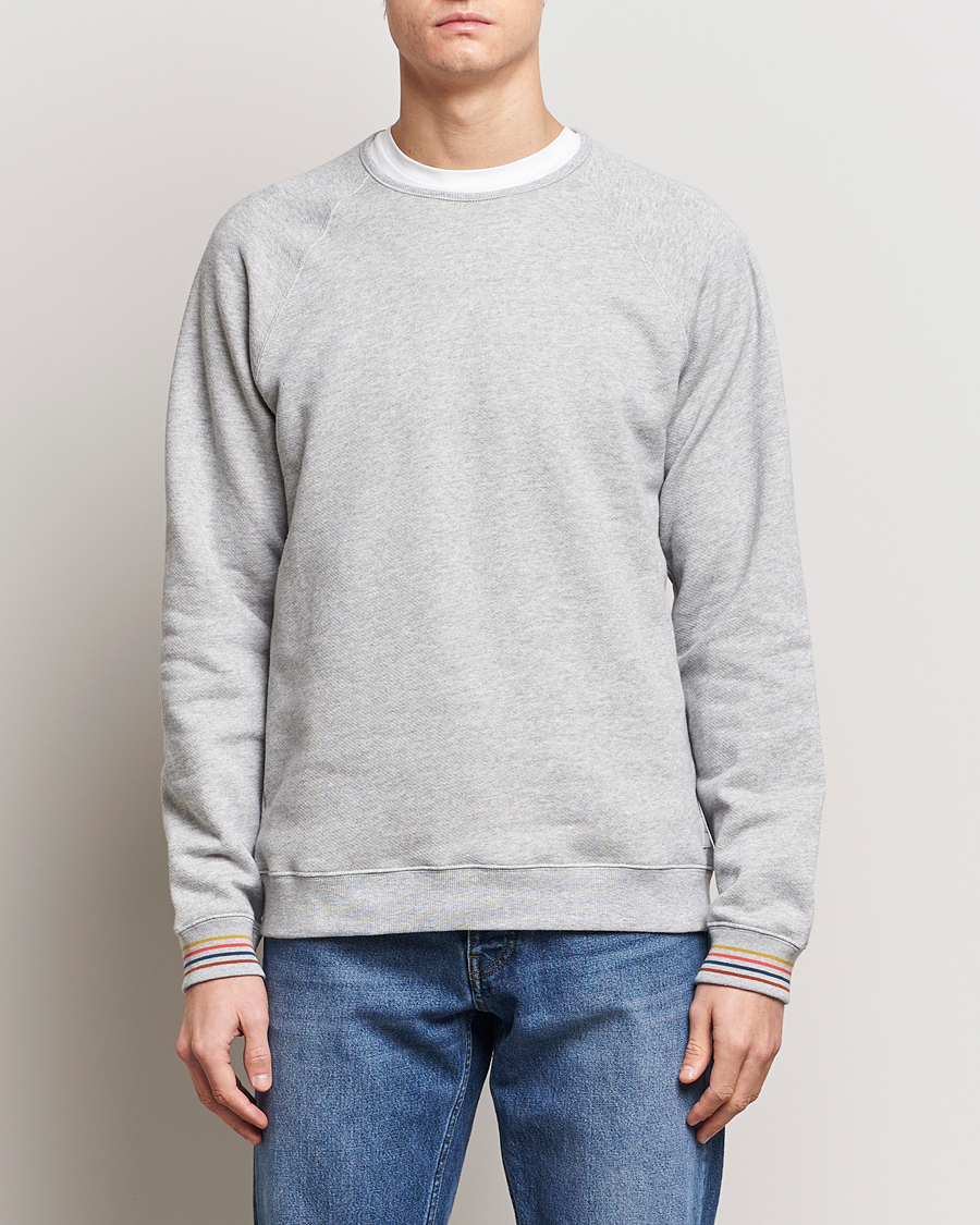 Herren | Kleidung | Paul Smith | Artist Rib Crew Neck Sweatshirt Grey Melange