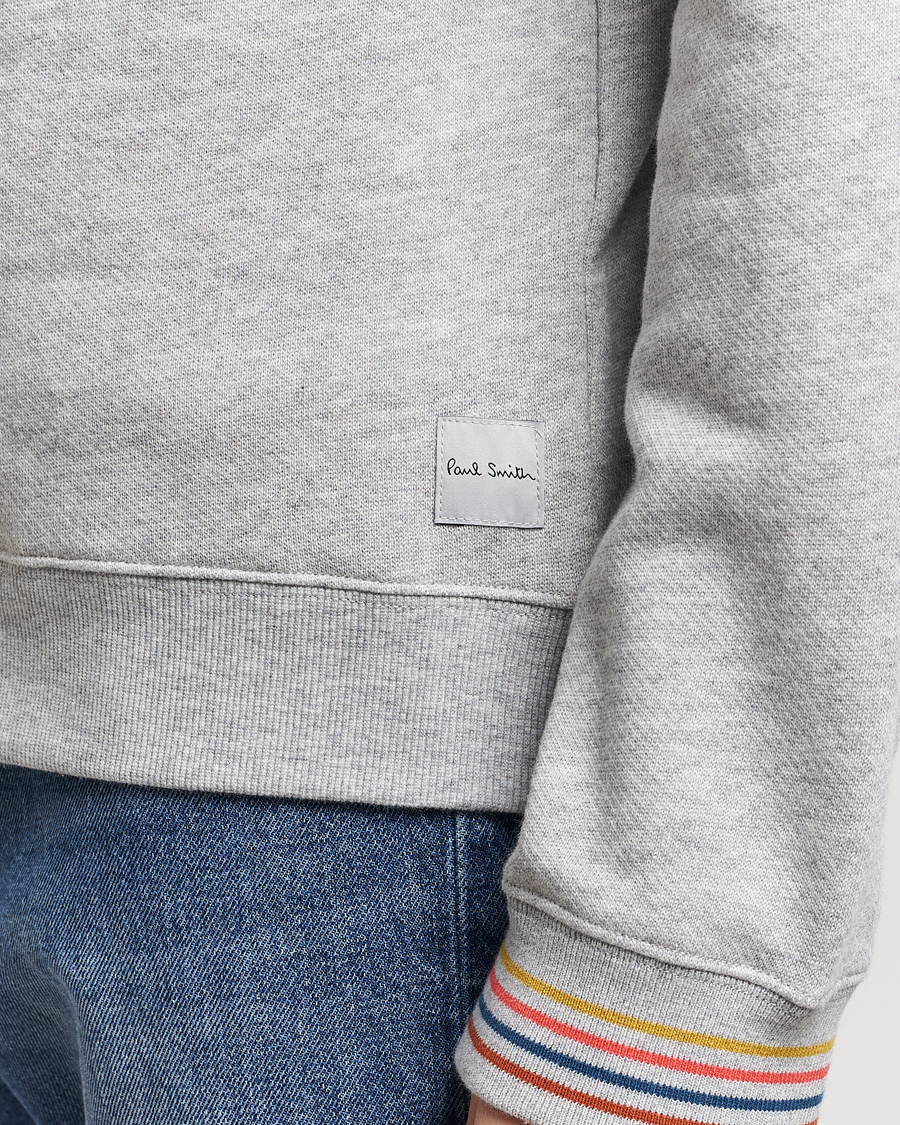 Herren | Pullover | Paul Smith | Artist Rib Crew Neck Sweatshirt Grey Melange