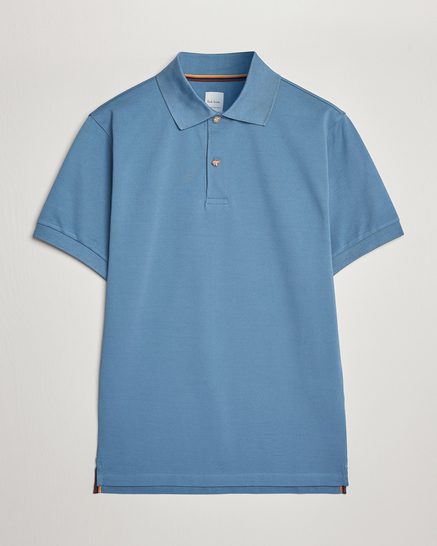 Herren | Poloshirts | Paul Smith | Charm Button Polo Light Blue