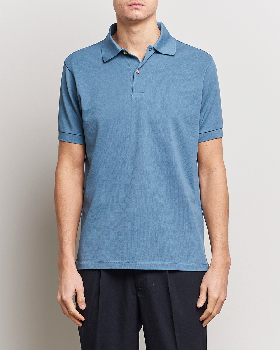 Herren | Poloshirts | Paul Smith | Charm Button Polo Light Blue
