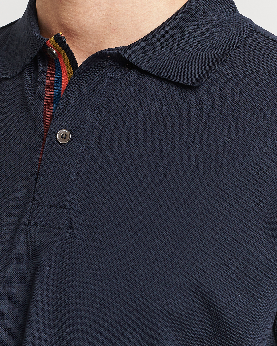 Herren | Poloshirts | Paul Smith | Placket Stripe Polo Navy