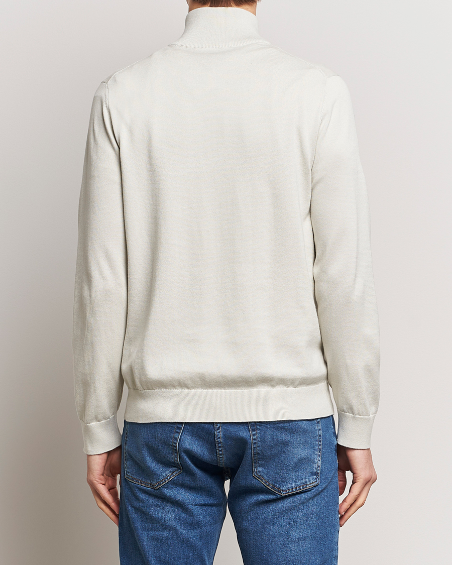 Herren | Pullover | PS Paul Smith | Zebra Cotton Knitted Half Zip Washed Grey