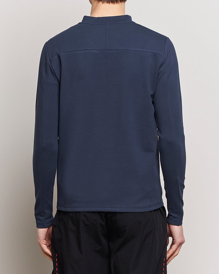 Herren | Pullover | Falke Sport | Falke Organic Cotton Mix Half Zip Space Blue