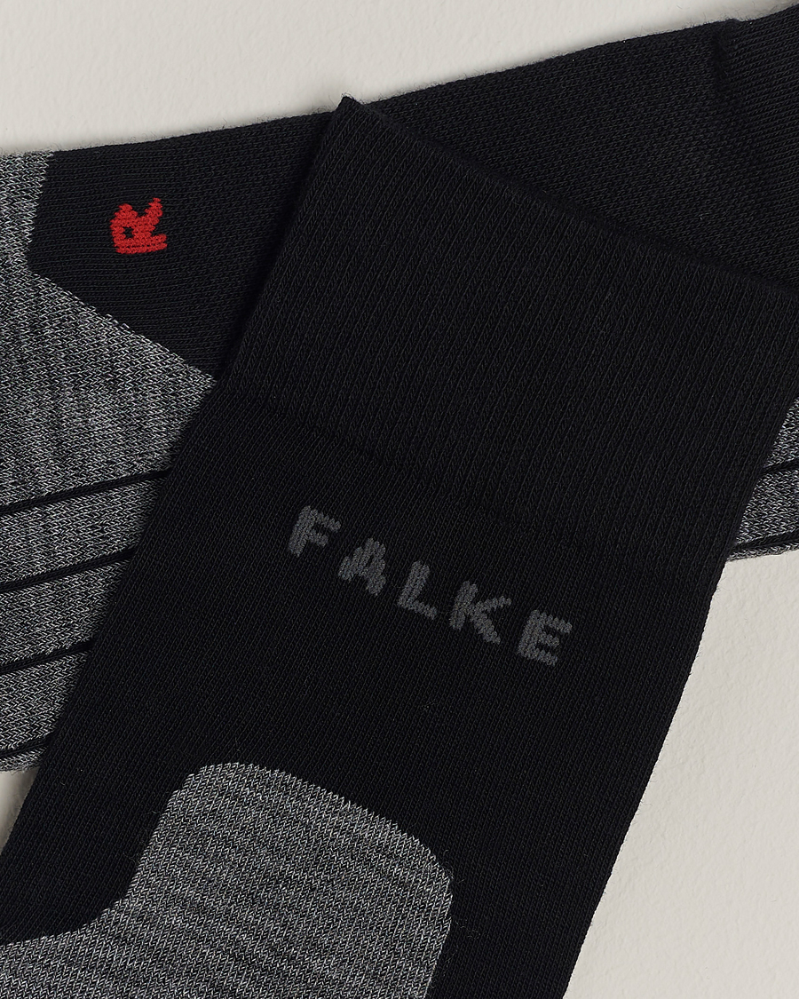 Herren | Kleidung | Falke Sport | Falke RU4 Endurance Running Socks Black Mix