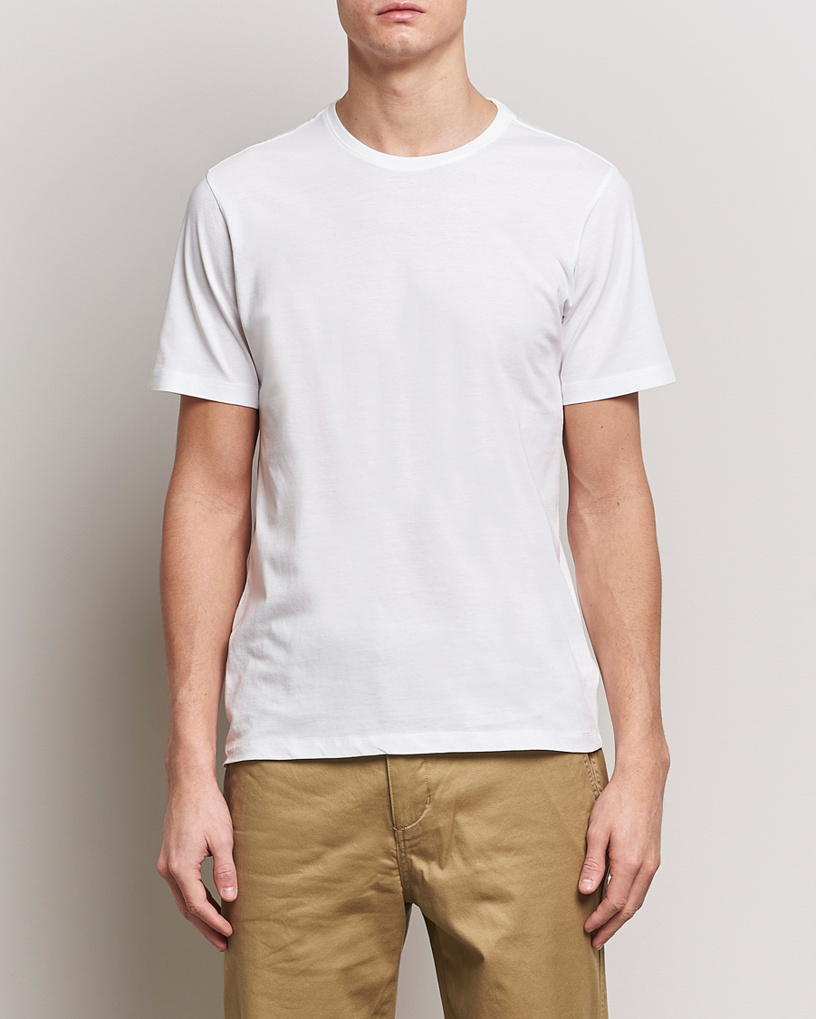 Herr | KnowledgeCotton Apparel | KnowledgeCotton Apparel | Agnar Basic T-Shirt Bright White