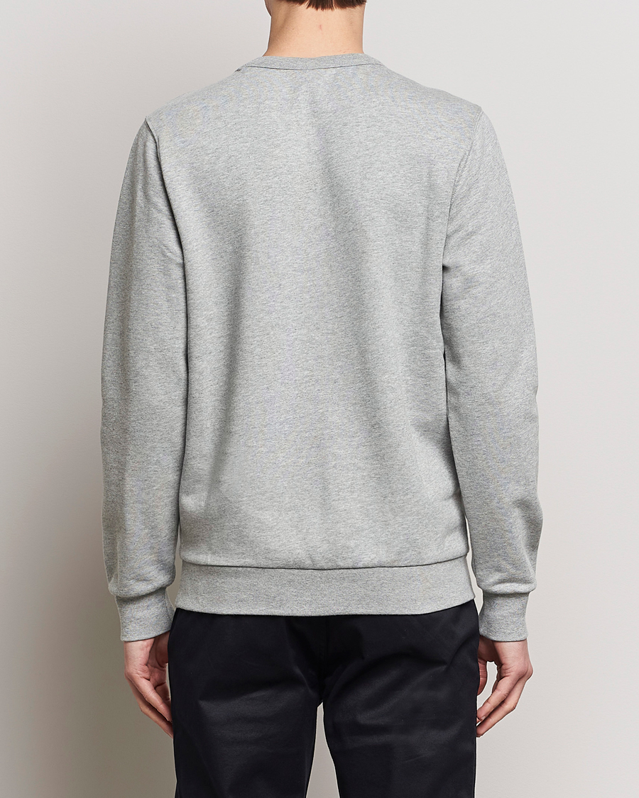 Herren | Pullover | KnowledgeCotton Apparel | Erik Badge Sweatshirt Grey Melange