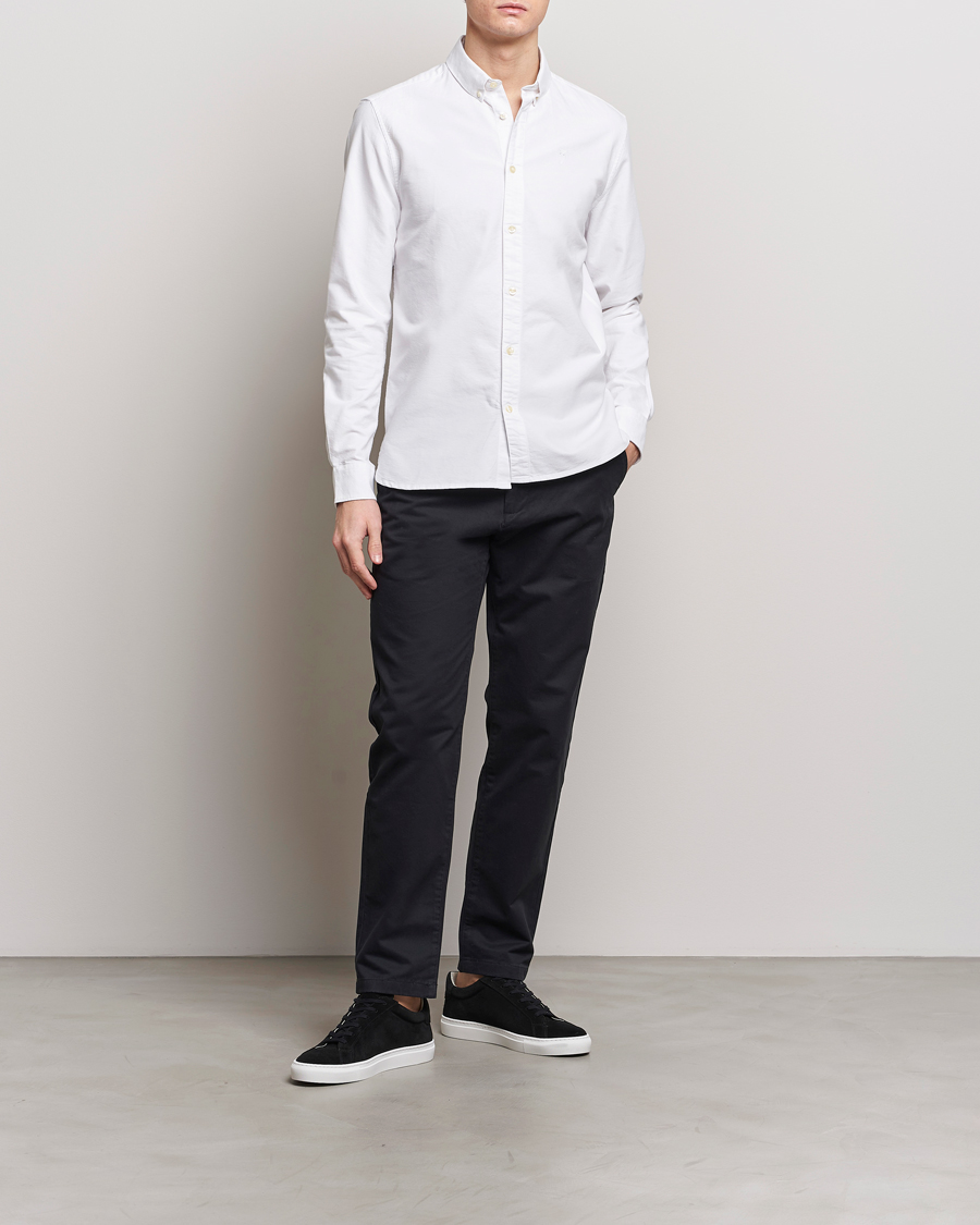 Herren | Hosen | KnowledgeCotton Apparel | Chuck Regular Cotton Twill Chino Jet Black