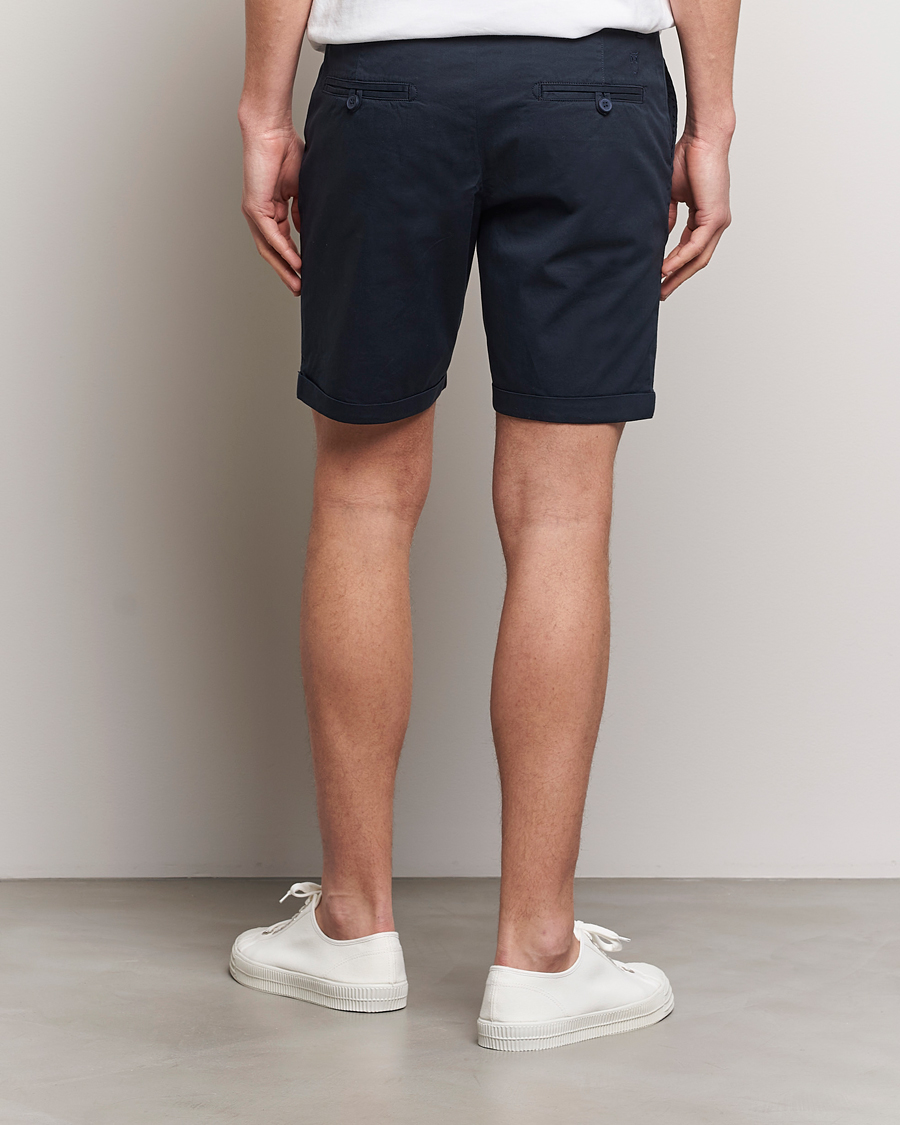 Herren | Shorts | KnowledgeCotton Apparel | Regular Chino Poplin Shorts Total Eclipse