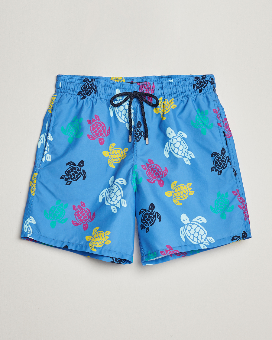 Herren | Badehosen | Vilebrequin | Moorea Tortues Swim Shorts Blue