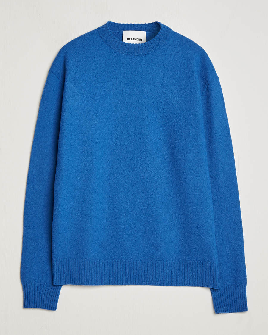 Herren | Pullover | Jil Sander | Lightweight Merino Wool Sweater Space Blue