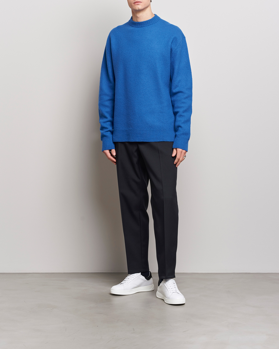 Herren | Pullover | Jil Sander | Lightweight Merino Wool Sweater Space Blue
