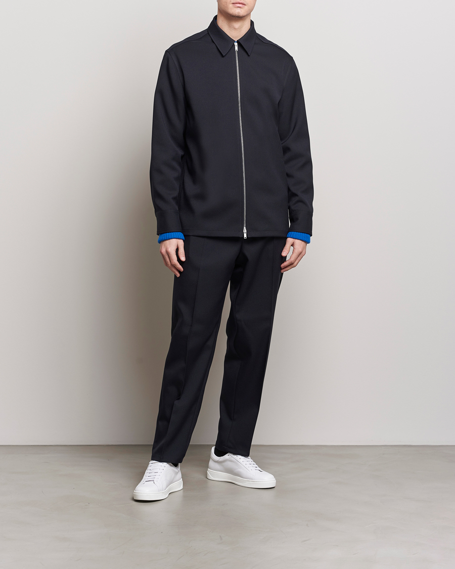Herren | Hemden | Jil Sander | Full Zip Overshirt Midnight