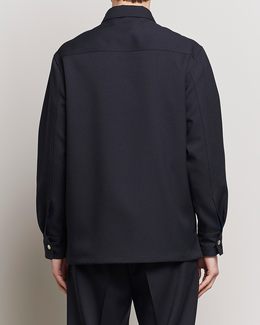 Herren | Hemden | Jil Sander | Full Zip Overshirt Midnight