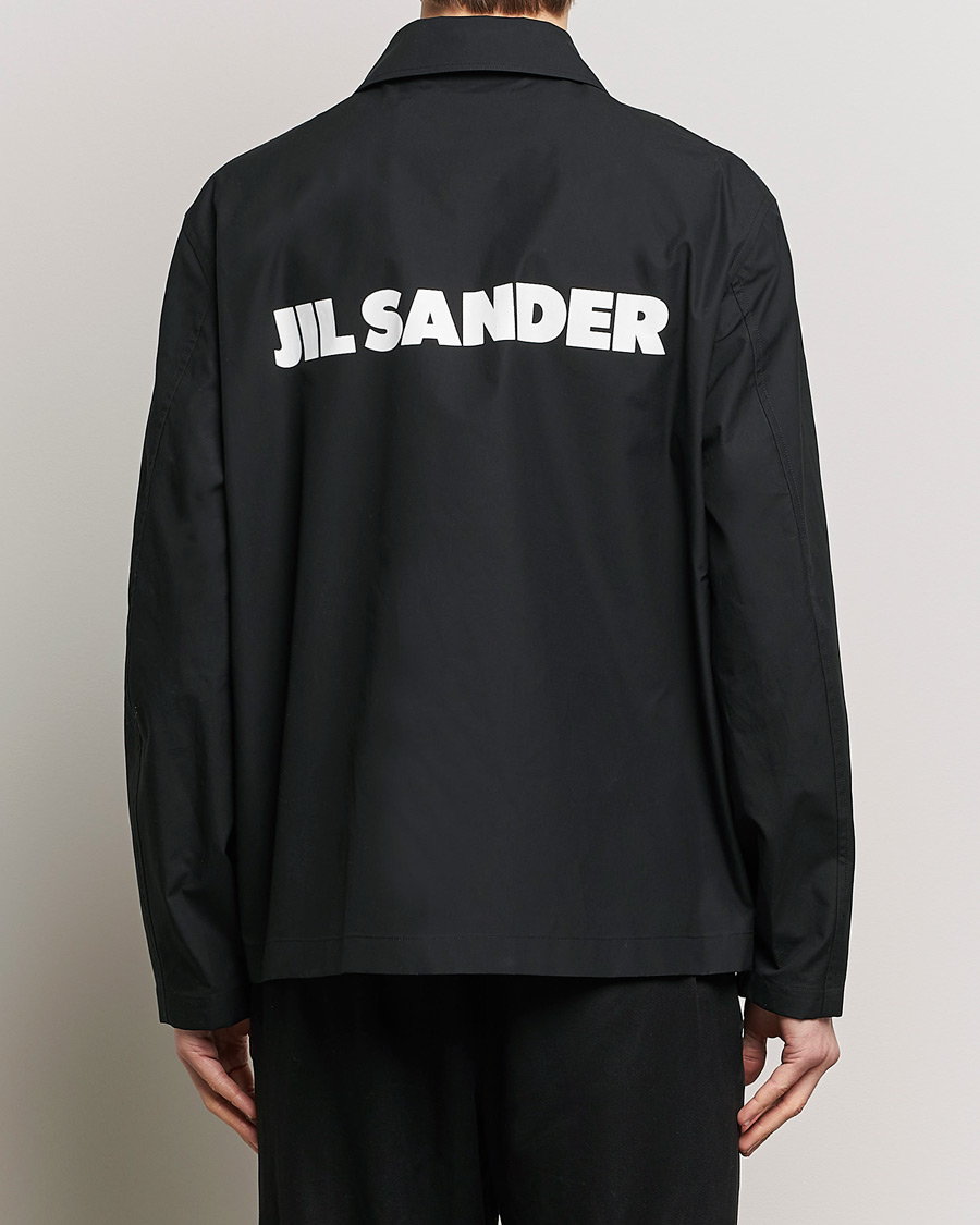 Herren | Jacken | Jil Sander | Back Printed Coach Jacket Black