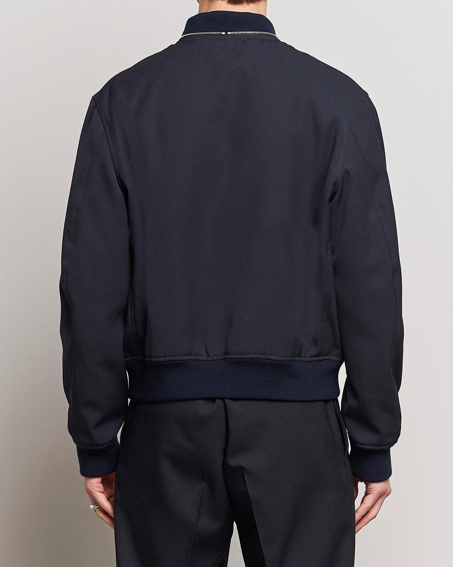 Herren | Jacken | Jil Sander | Wool Gabardine Bomber Jacket Navy