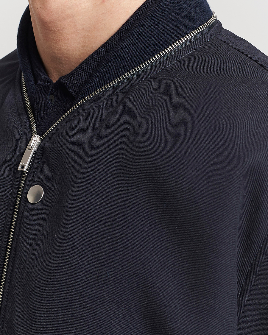 Herren | Jacken | Jil Sander | Wool Gabardine Bomber Jacket Navy